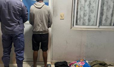 VILLA BERTHET: FUE DETENIDO POR ROBAR ELEMNTOS DE UNA VIVIENDA 