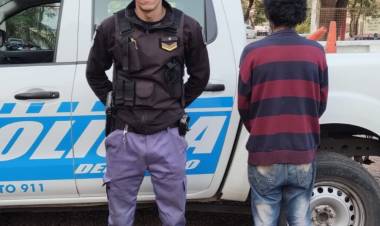TERMINÓ DETENIDO POR PROMOVER DISTURBIOS EN LA VÍA PÚBLICA