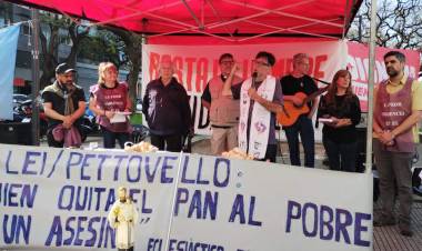 PÉREZ ESQUIVEL Y UN RECLAMO ECUMÉNICO CONTRA EL HAMBRE ANTE EL MINISTERIO DE PETTOVELLO