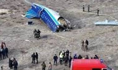 AZERBAIYÁN DECLARÓ LUTO NACIONAL POR EL ACCIDENTE AÉREO
