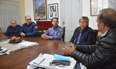 PAPP RECIBIÓ A LA NUEVA DIRECTORA DE ZONA INTERIOR VILLA ÁNGELA, COMISARIO MAYOR IVANA SOLOAGA