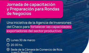 ESTE LUNES: CAPACITACIÓN GRATUITA PARA FORTALECER LAS EXPORTACIONES DEL SECTOR PRODUCTIVO