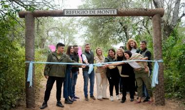 DONDE CRECE EL TURISMO, CRECE EL TRABAJO: SE INAUGURÓ EL REFUGIO DE MONTE EN LA ARMONÍA