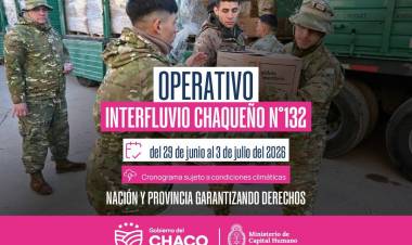 DEL 29 DE JUNIO AL 3 DE JULIO: NUEVO OPERATIVO INTERFLUVIO PARA COMUNIDADES DE EL IMPENETRABLE