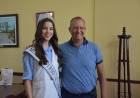 EL INTEDENTE PAPP RECIBIÓ A LA JOVEN JUDIT GRNJA “MISS UNIVERSO CHACO 2025”