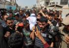 GAZA SE DESPIDIÓ DE LOS SEIS PERIODISTAS ASESINADOS POR UN DRON ISRAELÍ