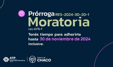 LA ADMINISTRACIÓN TRIBUTARIA PROVINCIAL EXTENDIÓ LA MORATORIA