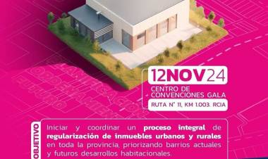 EL INSTITUTO DE VIVIENDA REALIZARÁ ESTE MARTES LA PRIMERA JORNADA PROVINCIAL DE REGULARIZACIÓN DOMINIAL