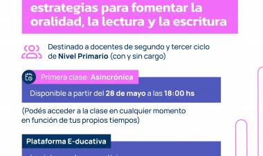 PROGRAMA DE FORMACIÓN DOCENTE RED APRENDE: INICIA CURSO DE ALFABETIZACIÓN AVANZADA PARA DOCENTES PRIMARIOS