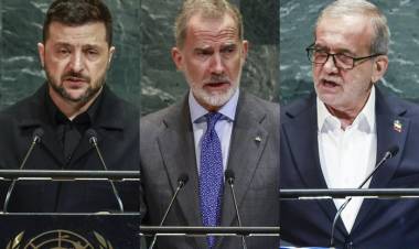 ZELENSKI ADVIRTIÓ SOBRE EL DEBILITAMIENTO DEL DERECHO INTERNACIONAL Y FELIPE VI RECLAMÓ A ISRAEL EL FIN DE LAS MUERTES EN GAZA