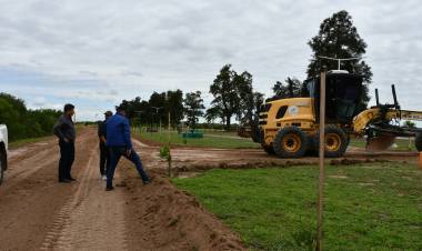 PAPP SUPERVISÓ LOS TRABAJOS DE MEJORAMIENTO EN LA COLECTORA DEL ACCESO NORTE