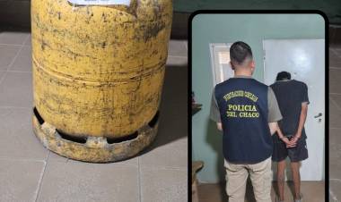 VILLA ANGELA: RECUPERAN TUBO DE GAS ROBADO