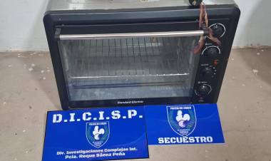 ESCLARECIMIENTO TOTAL: RECUPERAN ELEMENTOS ROBADOS DEL ROTARY CLUB Y DETIENEN A LOS PRESUNTOS AUTORES