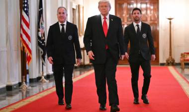 ASÍ FUE EL ENCUENTRO ENTRE MESSI Y TRUMP EN LA CASA BLANCA