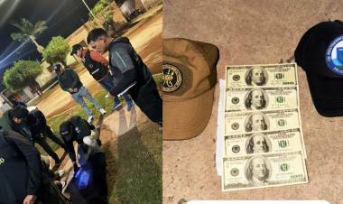 INTERCEPTARON A UN HOMBRE EN CASTELLI Y LE ENCONTRARON DÓLARES FALSOS EN SU PODER