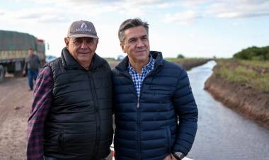 LA CLOTILDE: ZDERO SUPERVISÓ LAS OBRAS DE SANEAMIENTO, LIMPIEZA Y DESAGÜES PARA ASISTIR A PRODUCTORES