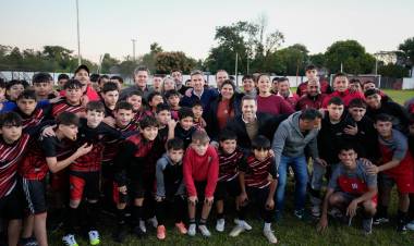 EL GOBERNADOR ZDERO ANUNCIÓ IMPORTANTES OBRAS PARA EL CLUB SAN MARTÍN DE MARGARITA BELÉN