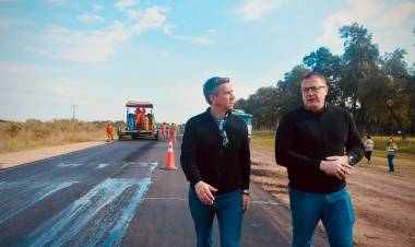 LAS BREÑAS: EL GOBERNADOR ZDERO SUPERVISÓ EL AVANCE DE OBRAS EN LA RUTA PROVINCIAL Nº 6