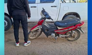 VILLA ÁNGELA: INVESTIGACIONES RECUPERÓ UNA MOTOCICLETA SUSTRAÍDA DEL HOSPITAL LOCAL