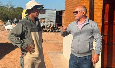 BERECOECHEA SUPERVISÓ EL AVANCE DE VIVIENDAS DEL PROGRAMA ÑACHEC EN GENERAL SAN MARTÍN