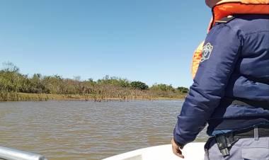 CONTINÚA LA BÚSQUEDA DE FABIÁN FALCÓN CON UN AMPLIO OPERATIVO POR AGUA Y COSTAS DEL RÍO PARANÁ