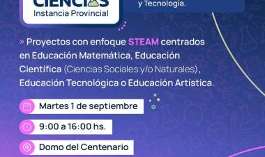 LA CREATIVIDAD Y LA INNOVACIÓN ESCOLAR LLEGAN A LA FERIA PROVINCIAL 2026