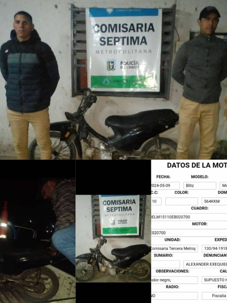 LLEVABA UNA MOTO ARRASTRÁNDOLA Y LA DEJÓ ABANDONADA AL PERCATARSE DE LA PRESENCIA DE LOS AGENTES 