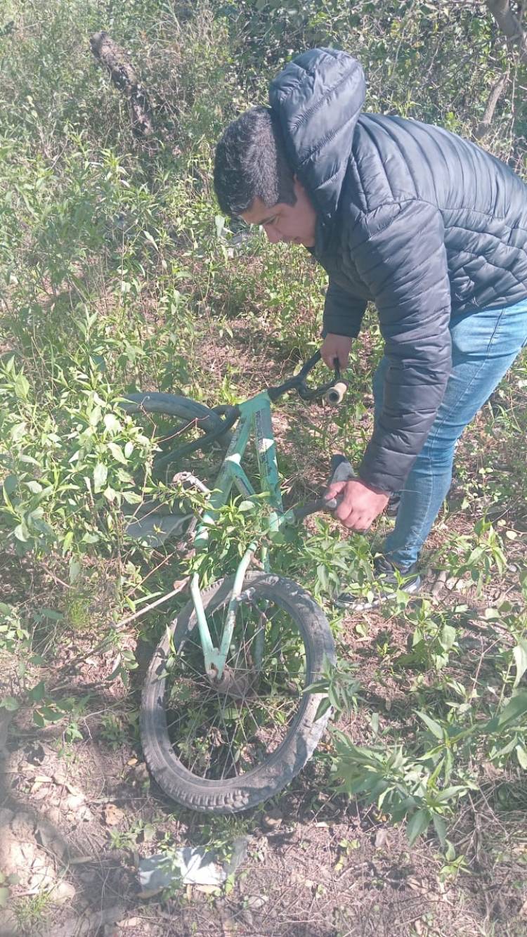 CIRCULABA CON UNA BICI AJENA PERO FUE DETENIDO