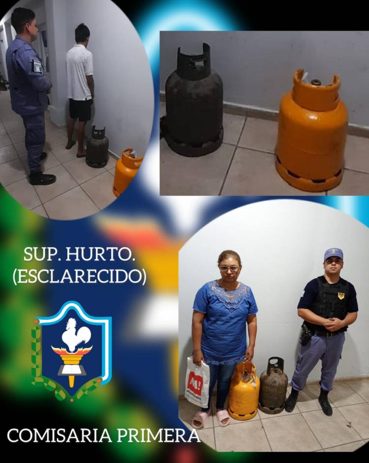 VILLA ÁNGELA: ROBO DOS TUBOS DE GAS Y LO OFRECÍA POR FACEBOOK 