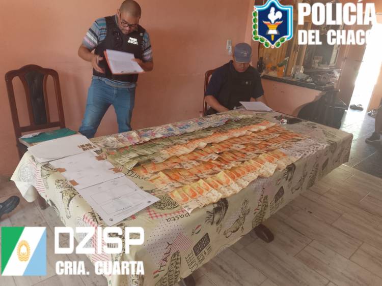 ALLANAMIENTO EN SÁENZ PEÑA: SECUESTRO DE MUNICIÓN, DINERO Y DROGA