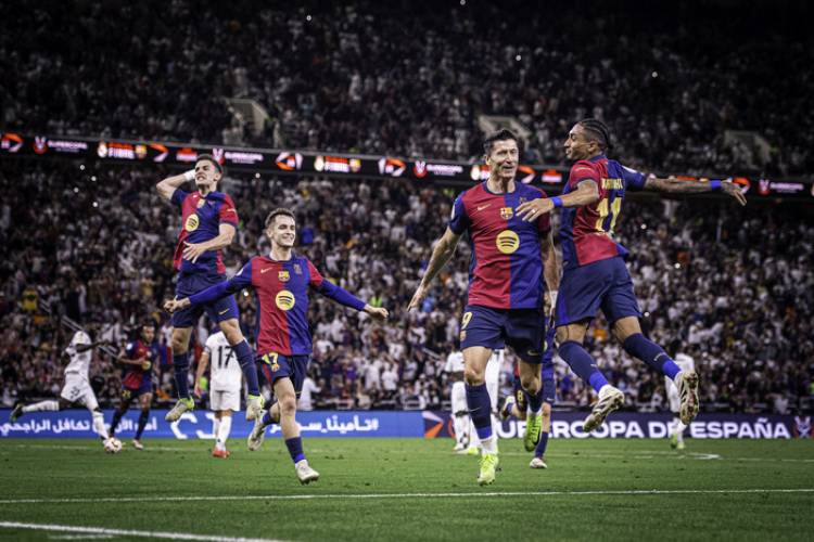 BARCELONA APLASTÓ AL REAL MADRID Y GANÓ LA SUPERCOPA DE ESPAÑA
