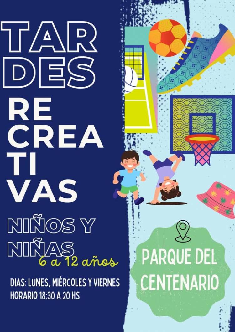 TARDES RECREATIVAS: HASTA EL 31 DE ENERO SE ENCUENTRA ABIERTA LA INSCRIPCIÓN GRATUITA EN LA DIRECCIÓN DE DEPORTES DEL MUNICIPIO