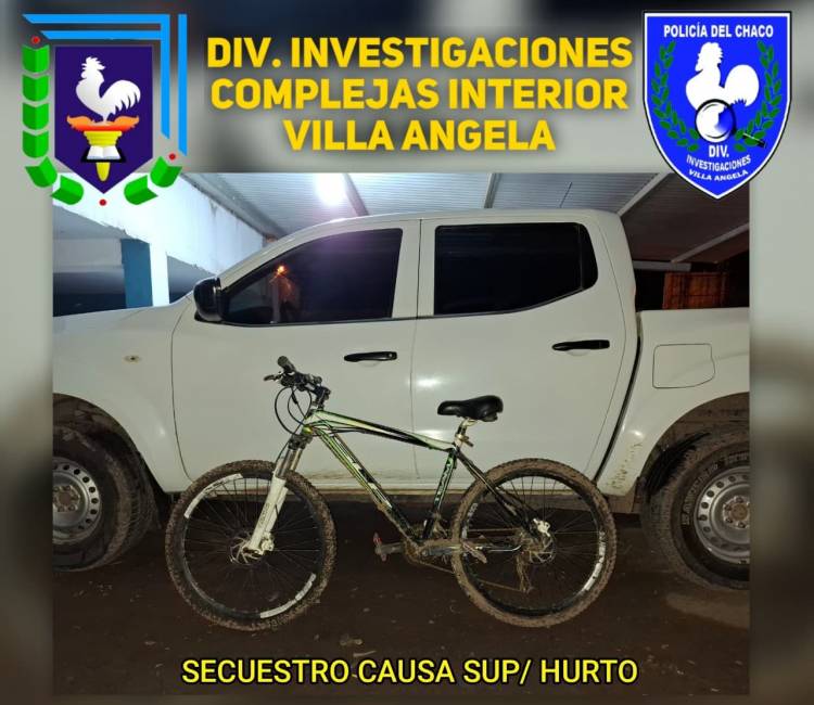RECUPERAN BICICLETA ROBADA EN VILLA ÁNGELA: FUE VENDIDA A BAJO COSTO A UNA VECINA