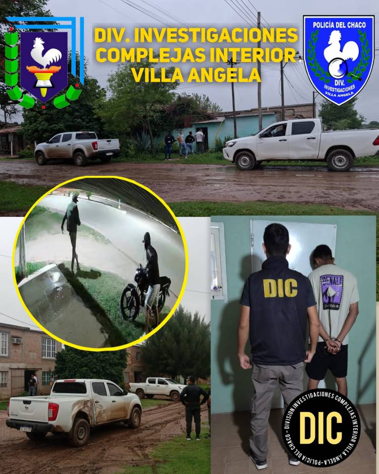 DIVISIÓN INVESTIGACIONES VILLA ANGELA: ERA BUSCADO POR ROBO Y TENIA DOS PEDIDOS DE CAPTURA: FUE DETENIDO