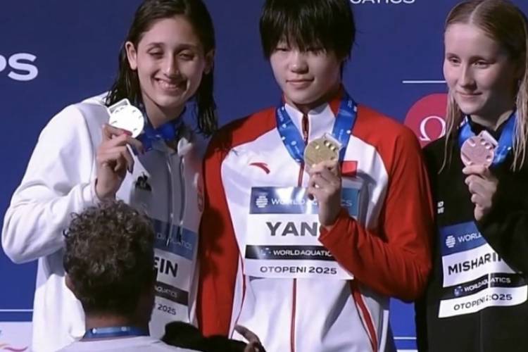 MUNDIAL DE NATACIÓN: AGOSTINA HEIN SE COLGÓ LA MEDALLA DE PLATA EN LOS 800 LIBRE