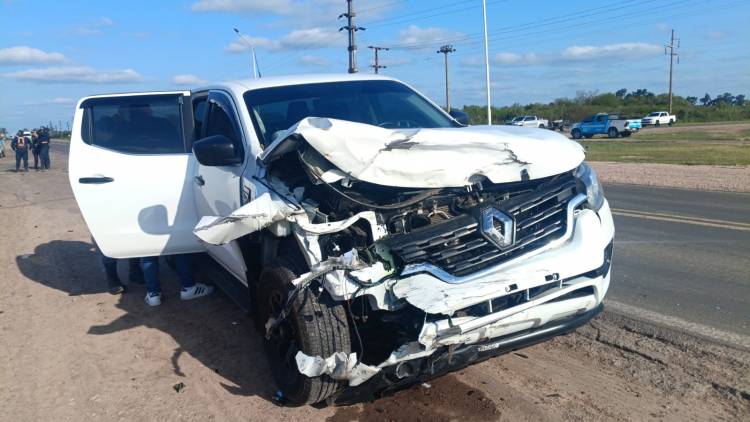 FUERTE ACCIDENTE EN LA INTERSECCION DE RUTA 16 Y RUTA PROVINCIAL Nº 4