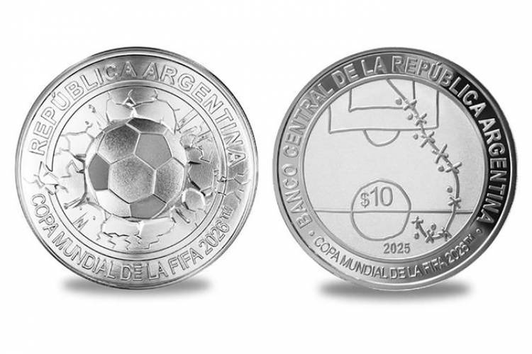 EL BCRA LANZÓ UNA MONEDA CONMEMORATIVA DEL MUNDIAL 2026