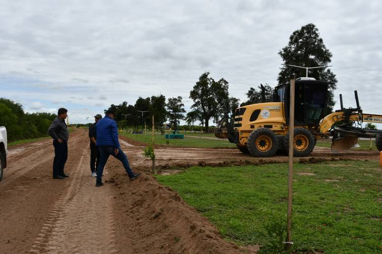 PAPP SUPERVISÓ LOS TRABAJOS DE MEJORAMIENTO EN LA COLECTORA DEL ACCESO NORTE