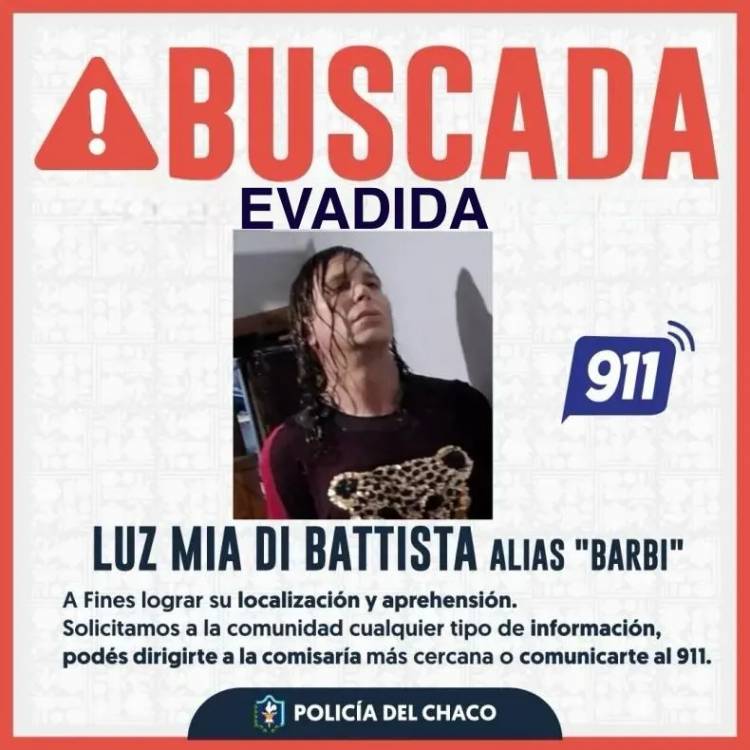 SE VOLVIÓ A FUGAR "BARBI", ACUSADA POR EL ROBO MILLONARIO A UNA JOYERÍA DE RESISTENCIA
