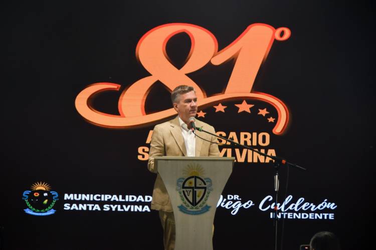 EL GOBERNADOR ZDERO ACOMPAÑÓ EL 81° ANIVERSARIO DE SANTA SYLVINA Y DESTACÓ EL CRECIMIENTO DE LA CIUDAD