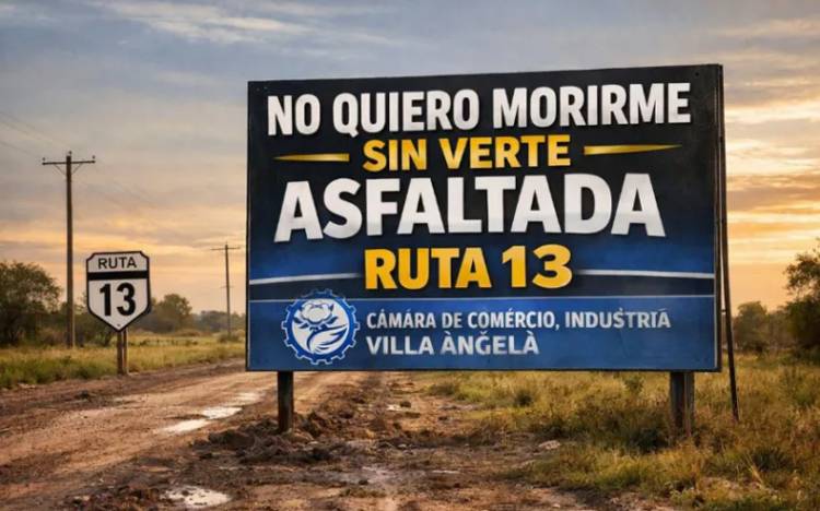 DESDE EL SUDOESTE RECLAMAN EL ASFALTADO URGENTE DE LA RUTA 13