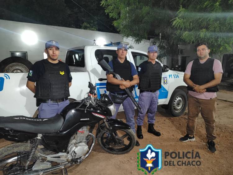 CAMPO LARGO: RECUPERARON UNA MOTOCICLETA SUSTRAÍDA EN INVESTIGACIÓN POR ROBO