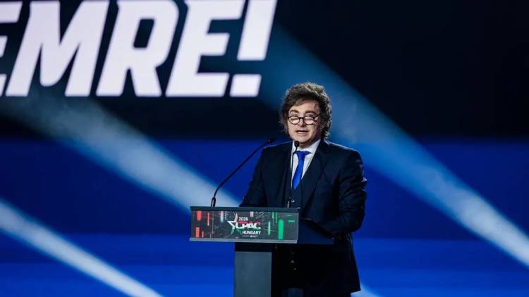 MILEI DIJO EN HUNGRÍA QUE EL PAÍS VIVE UNA "FIEBRE DEL ORO" Y PUEDE DAR ENERGÍA A EUROPA