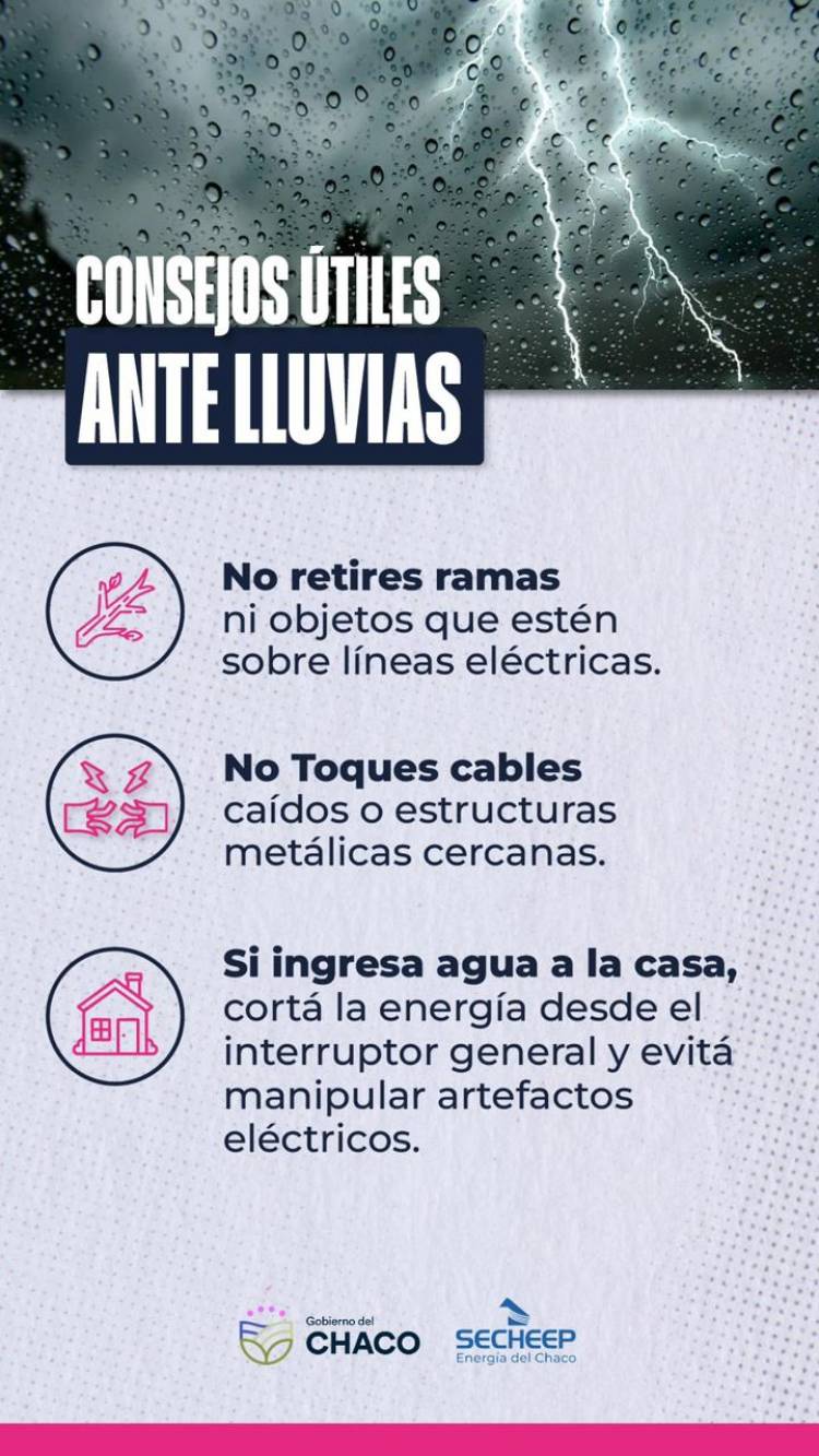 ANTE LLUVIAS: RECOMENDACIONES PARA PREVENIR ACCIDENTES ELÉCTRICOS