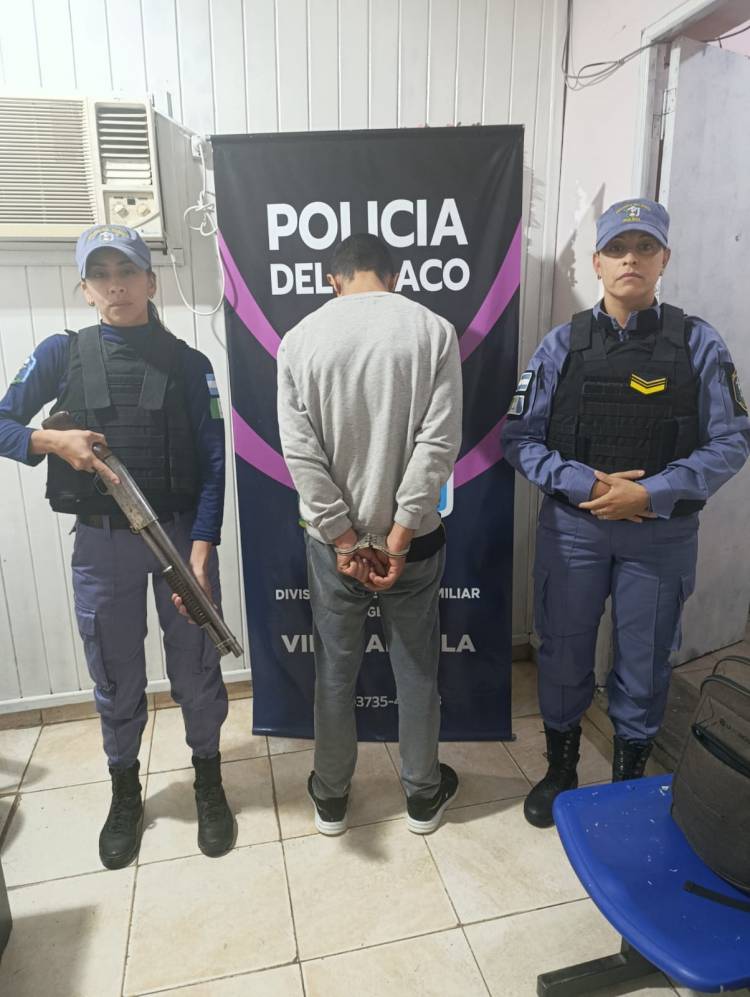 VILLA ÁNGELA: FUÉ DETENIDO POR LESIONES Y AMENAZAS A UNA MUJER 