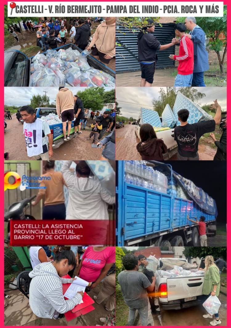 CONTINÚA LA ASISTENCIA DEL GOBIERNO PROVINCIAL EN LAS ZONAS AFECTADAS POR LAS LLUVIAS