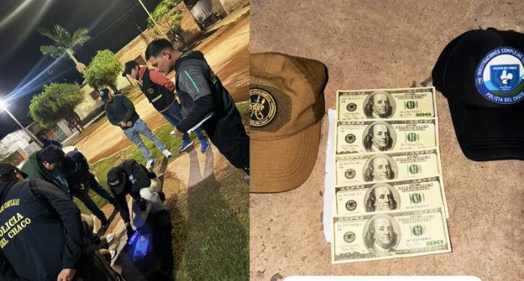 INTERCEPTARON A UN HOMBRE EN CASTELLI Y LE ENCONTRARON DÓLARES FALSOS EN SU PODER