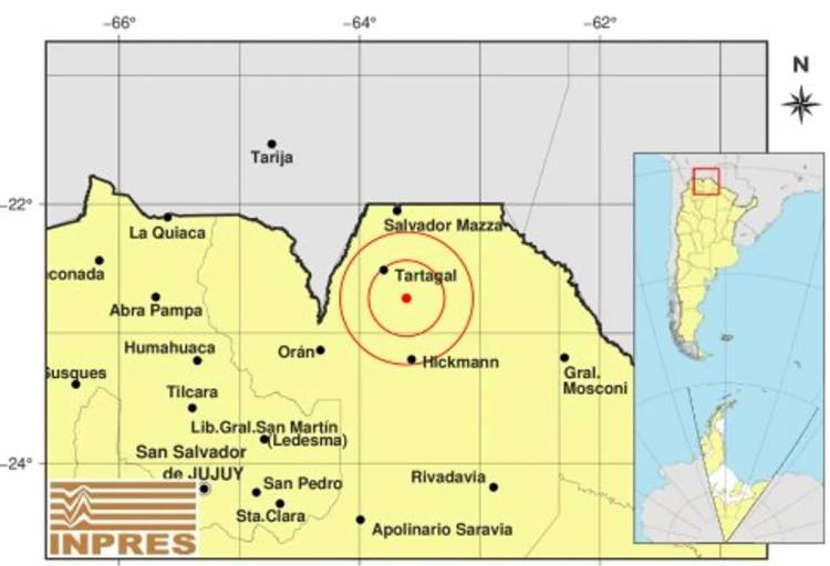 LOS VECINOS DE SALTA SE LEVANTARON DE LA CAMA POR UN SISMO DE 4.4 DE MAGNITUD