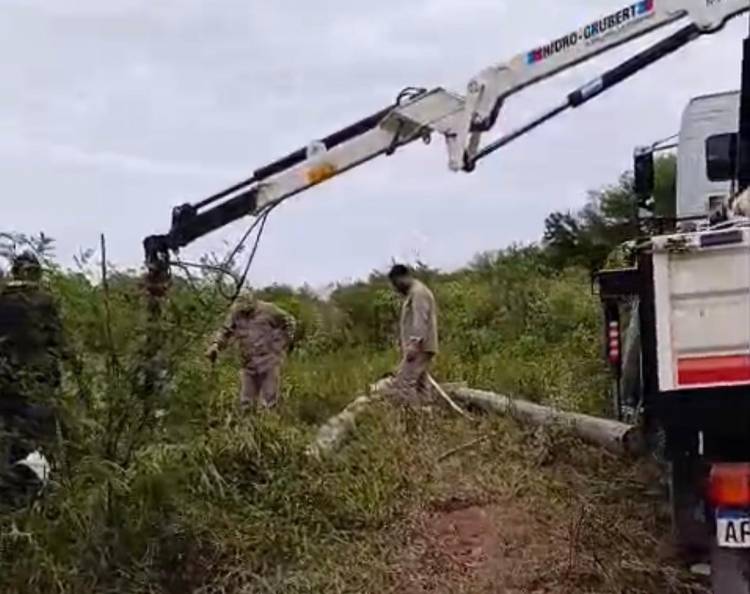 PROGRAMA LUZ RURAL: AVANZAN NUEVAS OBRAS DE ELECTRIFICACIÓN EN PARAJES DE PAMPA DEL INDIO