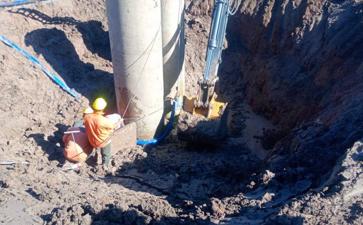 CAMPO LARGO: SAMEEP REPARÓ UNA PÉRDIDA EN EL SEGUNDO ACUEDUCTO Y NORMALIZA EL SERVICIO EN EL SUDOESTE CHAQUEÑO